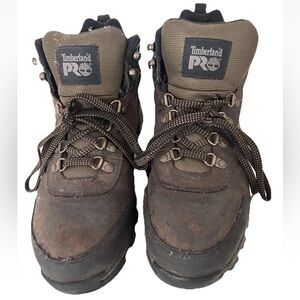 Timberland PRO | Mens Size 9 Keele Ridge Steel Toe Waterproof Work Boots Brown